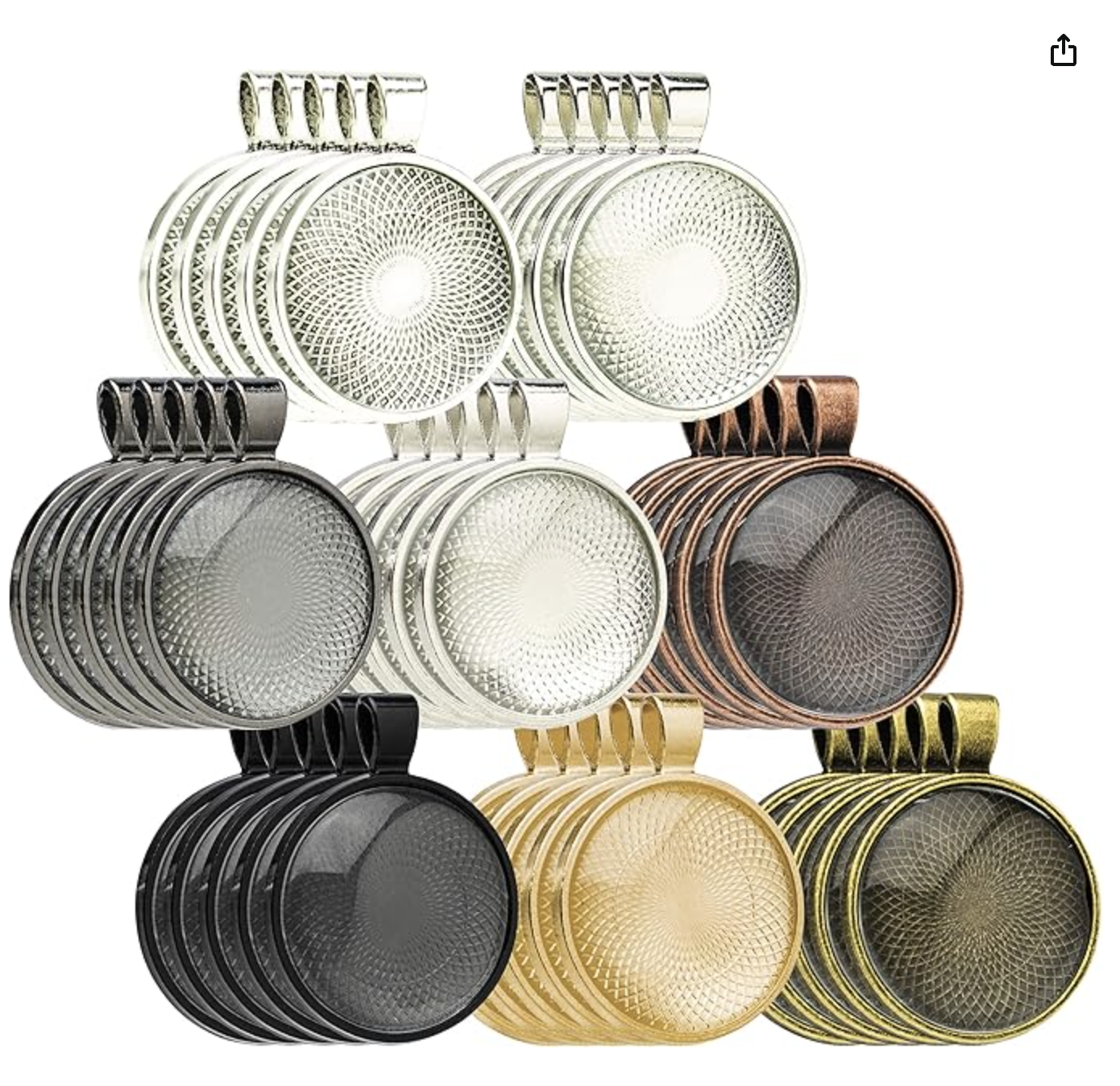 25mm Bezels Without Rhinestones