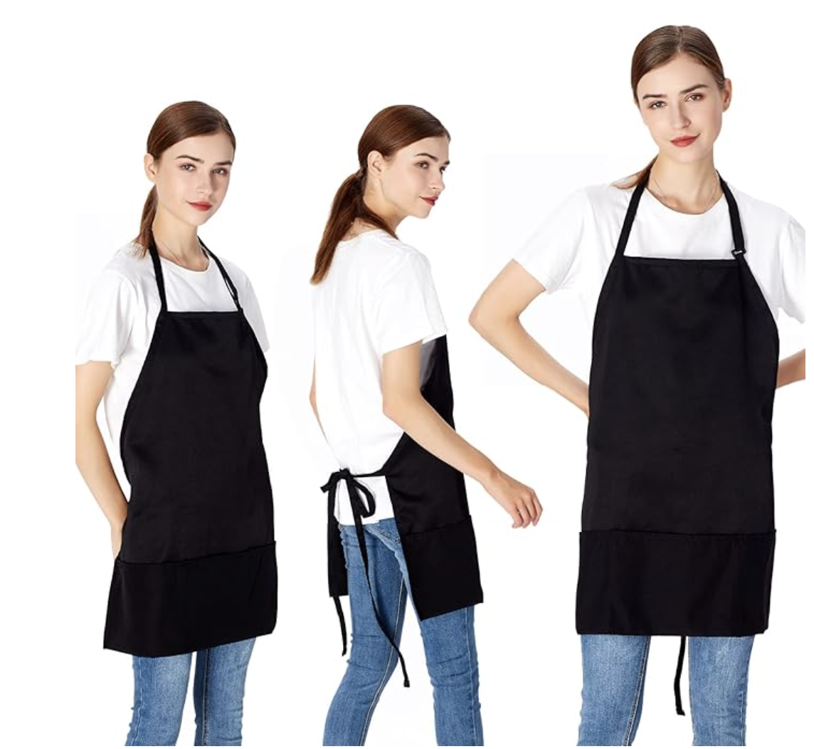 Blank Black Aprons