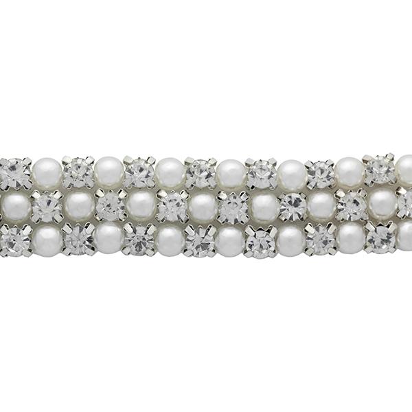 Pearl and Rhinestone Trim (choose your color)