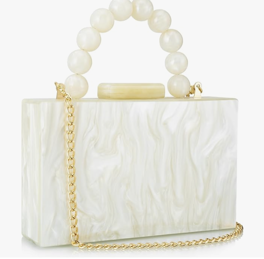 Acrylic Purse - Pearlized/Alabaster