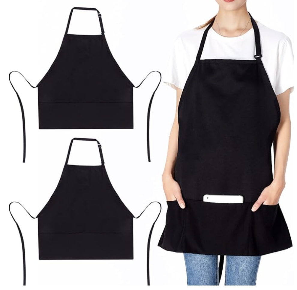 Blank Black Aprons